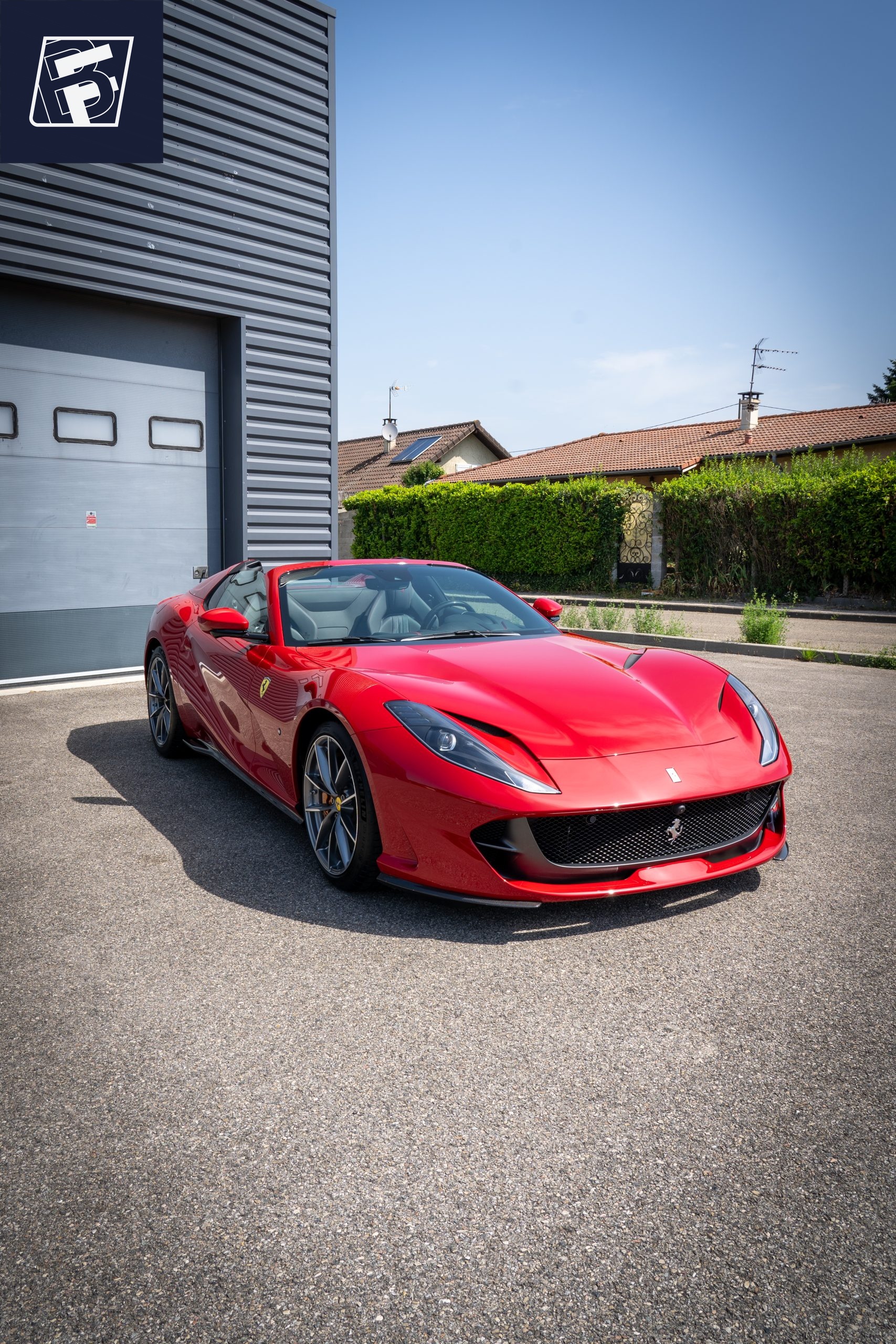 Detailing et céramique Ferrari 812 GTS Rosso Corsa - ByFab Lyon