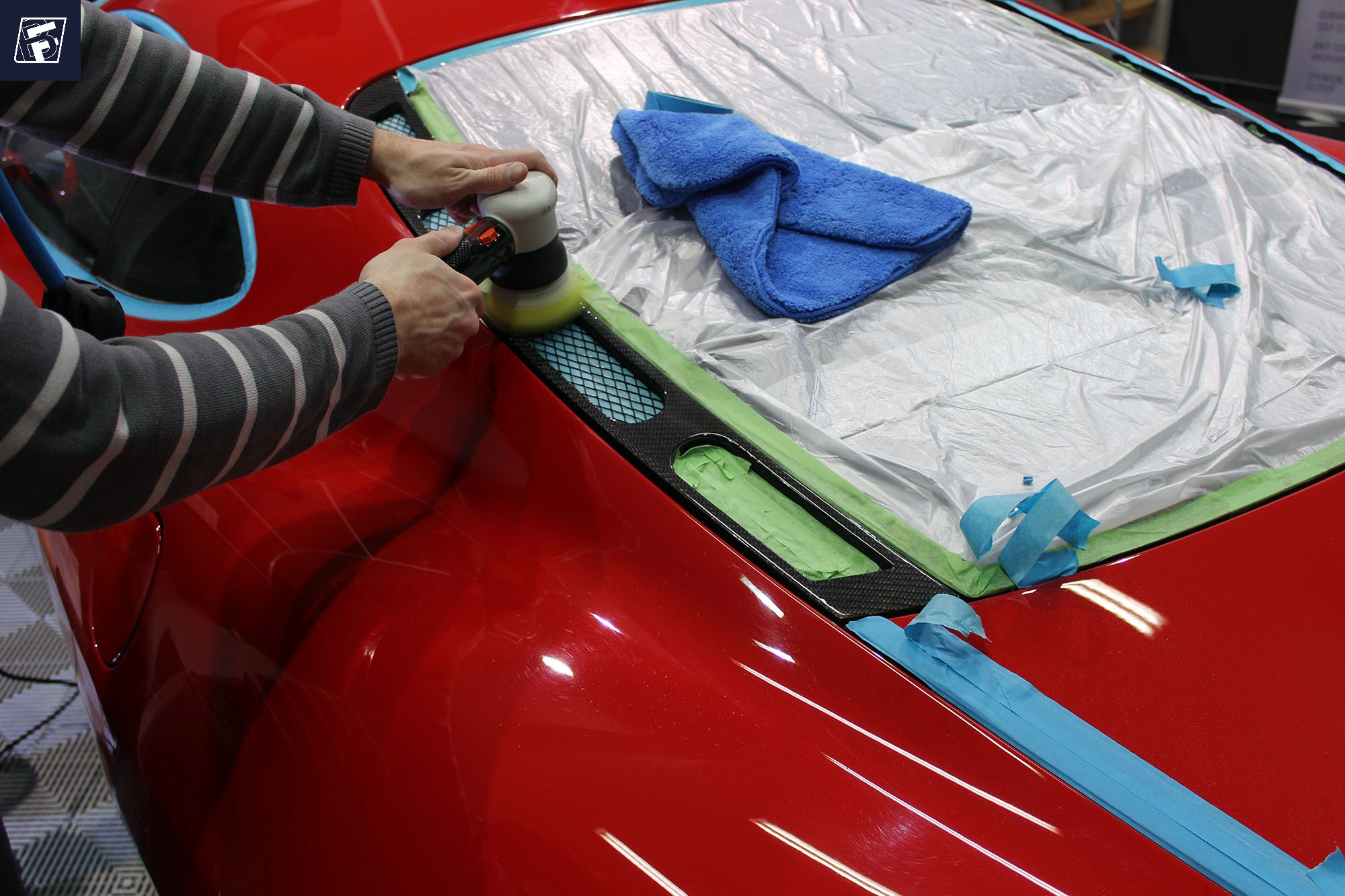 Ferrari 360 Modena Rosso Corsa detailing ByFab Lyon 5