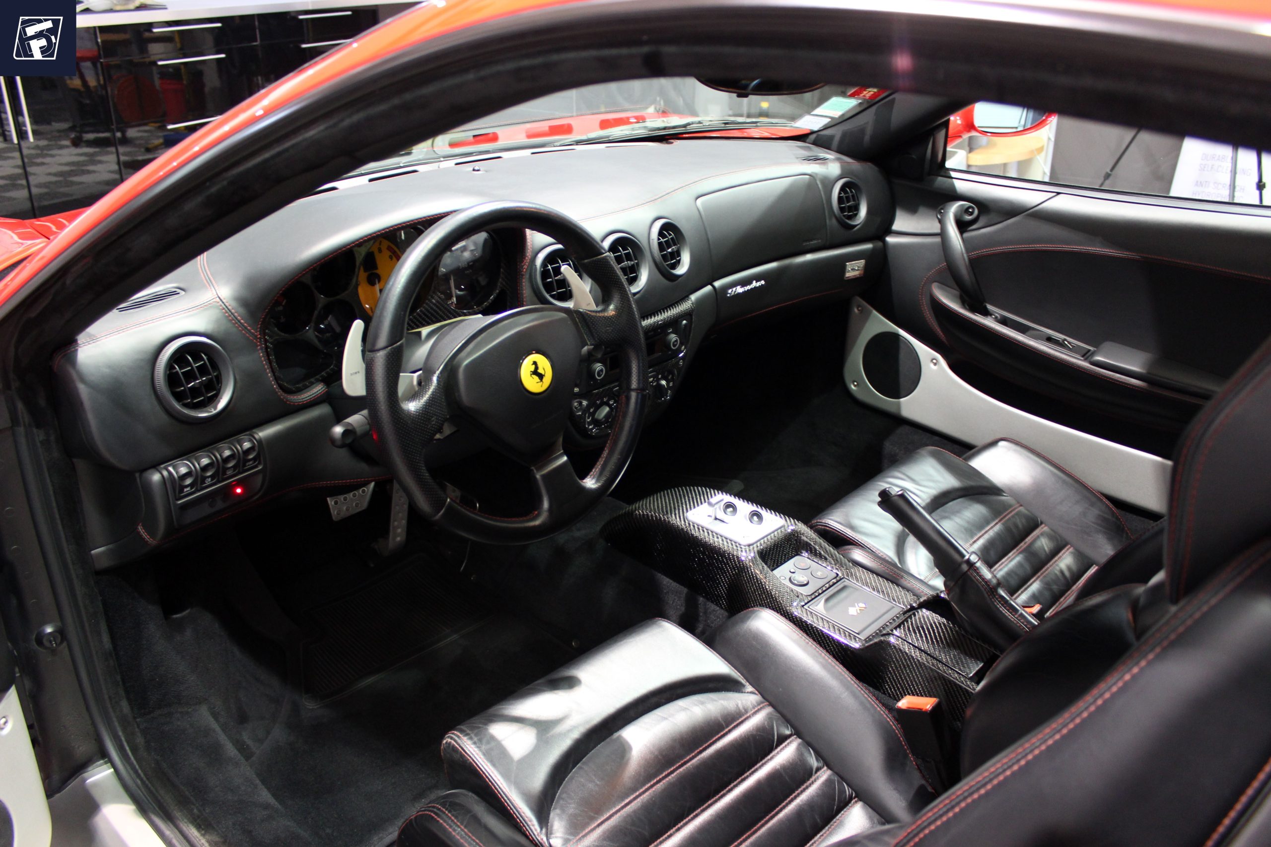 Ferrari 360 Modena Rosso Corsa detailing ByFab Lyon 8